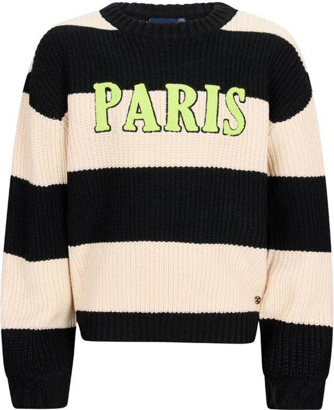 Retour Jeans - Gebreide Trui - Zwart - Grof Gebreid