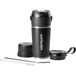 nutribullet Flip - Draadloze Blender - RVS Thermos Beker - To Go - Zwart
