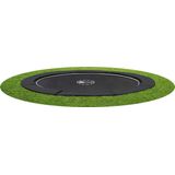 Etan PremiumFlat Trampoline - ø 366 cm / 12ft - Zwart - Rond - Volledig Gelijkvloers - Inground Trampoline - Max. Gebruikersgewicht 150 kg