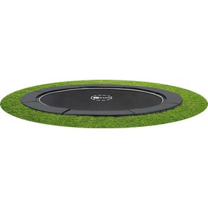 Etan PremiumFlat Trampoline - ø 427 cm / 14ft - Grijs - Rond - Volledig Gelijkvloers - Inground Trampoline - Max. Gebruikersgewicht 150 kg