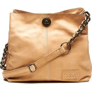 Chabo Bags -Chain Small - Crossbody - Leer - Beige