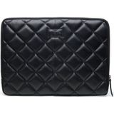 Chabo Bags Milano Padded Laptop Sleeve - Laptophoes - Leer- 15/16 inch Zwart