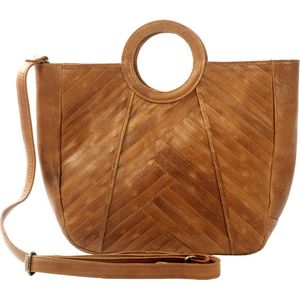 Chabo Bags - Roxy Shopper - Handbag - Shopper - Crossover - Leer - Camel - Bruin