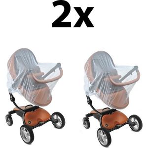 Kinderwagen Klamboe - universeel - anti muggen - muskietennet - set van 2 stuks