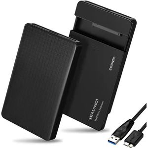 Sounix Harde Schijf Behuizing - 2.5 Inch - USB 3.0 - Zwart