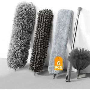 BOTC Telescopische Plumeau met Telescoopsteel - 4-Delige - Tot 250 cm - Plumeau uitschuifbaar - Duster