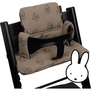 Stoelverkleiner Kinderstoel Kussen Baby Zitkussen - 2-delig - Stoelkussen voor Hauck Stokke Hoge Babystoel Trapstoel Waterafstotende Bekleding Oeko-Tex certificaat Safari