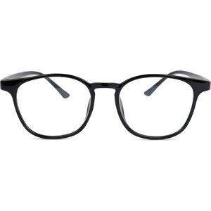 Montour Bril - Zonder Sterkte - Kris - Vierkant Model - Zwart - Met Brillenhoes en -doek