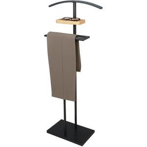 Prachtig metalen kledingrek 2 lagen, verstelbaar kledingrek met dubbele stang, hoek-/slaapkamerkledingrek voor het ophangen van kleding, eenvoudig te monteren (afmetingen: 150 x 40 x 160 cm, kleur: zw Prachtig metalen kledingrek 2 lagen, verstelbaar kledingrek met dubbele stang, hoek-/slaapkamerkledingrek voor het ophangen van kleding, eenvoudig te monteren (afmetingen: 150 x 40 x 160 cm, kleur: zw