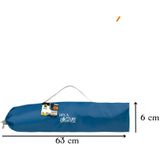 HIXA Aktive Veldbed - Kampeerbed - Stretcher - 1 Persoons - Blauw - 180x60x18cm - PVC