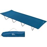 HIXA Aktive Veldbed - Kampeerbed - Stretcher - 1 Persoons - Blauw - 180x60x18cm - PVC