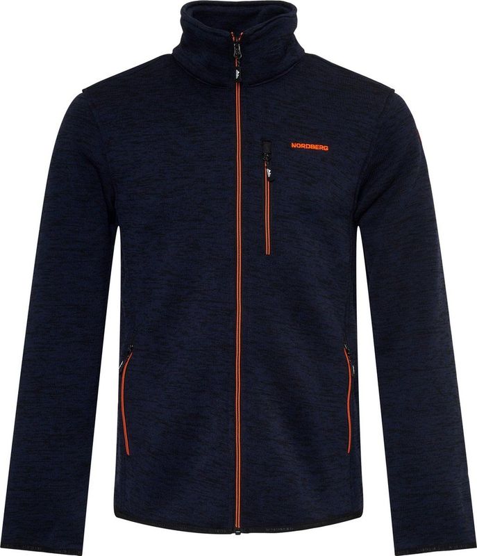 Nordberg - Fleece Vest - Navy Melange - Polyester
