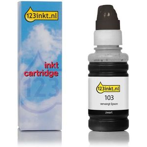 Epson 103 inktfles zwart (123inkt huismerk)