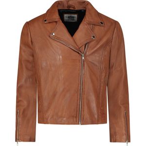 Urban 5884® – Shawn - Black – Heren - Leren Jas – Lamsleer – 100% Leer - Casual Jack – Zwart – Maat L