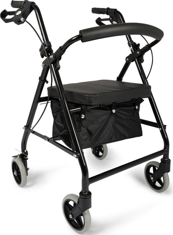 Dunimed - Lichtgewicht Rollator - Opvouwbaar - Inclusief Tas - Verstelbare Hoogte