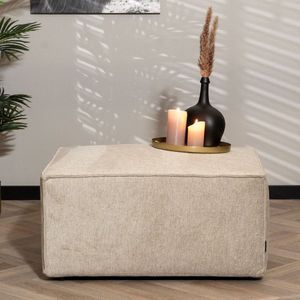 Bronx71 Scandinavische hocker Memphis stof gemêleerd taupe