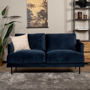 Bronx71 - Denver - 2,5-zits Bank - Blauw - Velvet