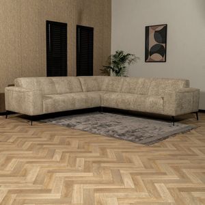 Bronx71 - Hoekbank Vegas - Taupe - Stof - Chenille - Links/Rechts