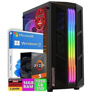 ScreenON - Ryzen 5 5600G - 1000GB SSD - Onboard Radeon Vega 7 - GamePC.A40113 - WiFi