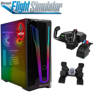 ScreenON - Flight Simulator PC - FLS+Y-A3050-12 - Ryzen 5 5500 - 1TB M.2 NVMe SSD - RTX 3050 - 16GB RAM