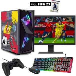 ScreenON - FIFA ES Gaming Set + FIFA 23 - FF23-V1104127 - (GamePC.FF23-V11041 + 27 Inch Monitor + Toetsenbord + Muis + Controller + FIFA 23)