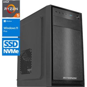 AMD Compleet PC | AMD Ryzen 5 | 16 GB DDR4 | 500GB SSD - NVMe | Windows 11 Pro + WiFi & Bluetooth