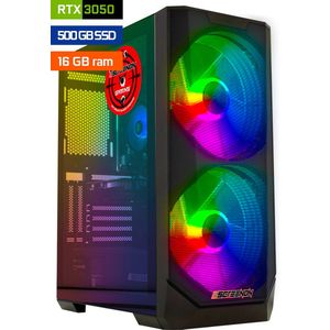 ScreenON - Game PC - Ryzen 5 - 500GB M.2 SSD - 16GB RAM - Geforce RTX 3050 - E723125