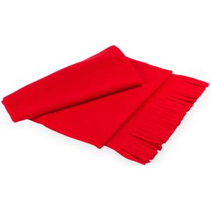 Sjaal winter dames en heren - fleece sjaals - omslagdoek - sjaaltje rood