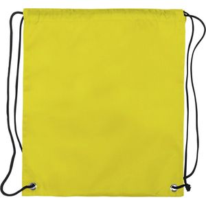 Gymtas basic - rugtas - zwemtas - sporttasje met rijgkoord - geel