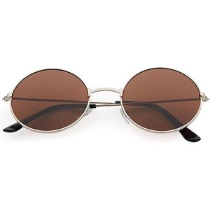Freaky Glasses® – Hippie - Festivalbril – Rave Zonnebril – Gabber - Volwassenen - Dames – Heren - bruine lenzen