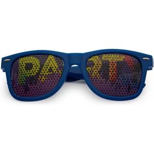 Freaky Glasses® – Pinhole - Festivalbril – Rave Zonnebril - Party – Volwassenen - Dames – Heren - Kunststof - paars