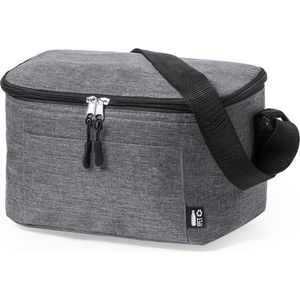 Koeltas - Lunchtas - Koeltasje lunch - Isolatie - Volwassenen - Dames - Heren - RPET - Polyester - Aluminium - 25 x 15 cm - grijs