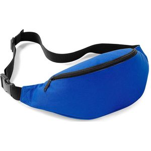 Bagbase - Heuptas - Fanny pack - Money belt - Heuptasje dames - Festival tasje - Bright Royal - 2,5 liter - Polyester - blauw