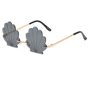 Freaky Glasses - Zonnebril schelp - Festivalbril - Bril - Feest - Glasses - Heren - Dames - Unisex - Kunststof - Metaal - zwart