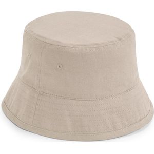 Beechfield - Bucket Hat - Vissershoedje - Hoed - Festival - Dames - Heren - 60 cm - L/XL - Organisch katoen - beige