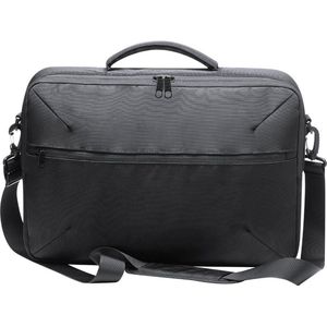 Aktetas - Laptoptas - Met laptopvak - Met verstelbare schouderband - 41 x 29 cm - Nylon - zwart