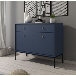 Dressoir Moreno - Blauw - 104 cm