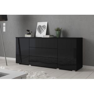 Meubella - Dressoir Pure - 150 cm - Zwart