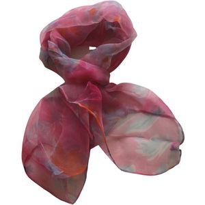 Modieuze Dames Sjaal / Comfortabele Sjaal / Zijdesjaal | Hoogwaardig Materiaal | One Size - Licht-Roze