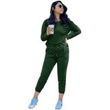 Huispak - Groen - 2-Delig Home Wear - Trainingspak