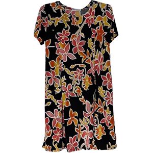 Elegante Zomerjurk / Jurk / Dress | Zwart-Rood - L