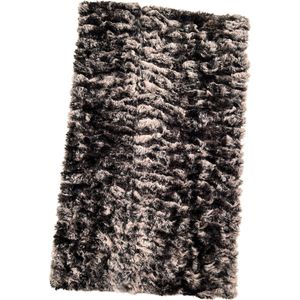 Fashionable Fleece Dames Sjaal / Thermo Scarf | Ronde Warme Sjaal - Zwart
