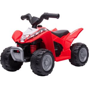 Eco Toys - Honda - Elektrische Kinderquad - Rood - Met Claxon & Gas Pedaal