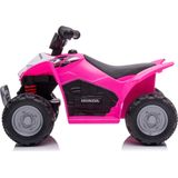 Eco Toys - Honda Elektrische Kinderquad - Roze - Met Claxon & Gas Pedaal - Snelheid 2,8 km/u - Vanaf 18 Maanden - Max. 25 kg