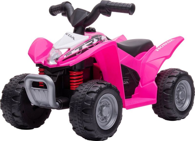 Eco Toys - Honda Elektrische Kinderquad - Roze - Met Claxon & Gas Pedaal - Snelheid 2,8 km/u - Vanaf 18 Maanden - Max. 25 kg