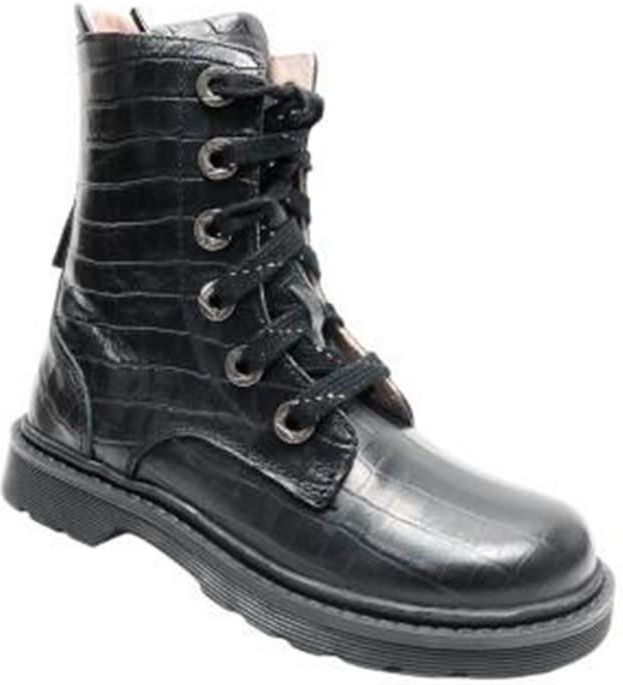 Twins - 322630 - Veterschoenen - Black - Leer