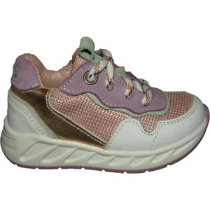 Twins - Silva Sharp - Sneaker - Roze - Leder - Veters met Rits