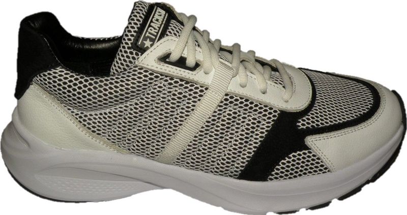 Trackstyle - Fabian Fris - Lage Sneaker - Wit - Leder - Vetersluiting