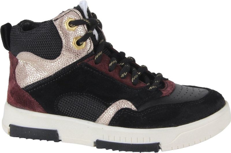 Twins 324700-189W5 meisjes veterboots zwart