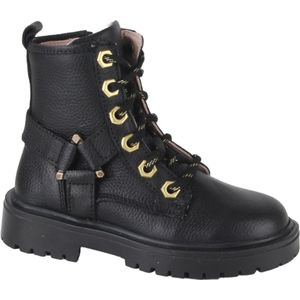 Twins 324626-589W2 meisjes veterboots zwart